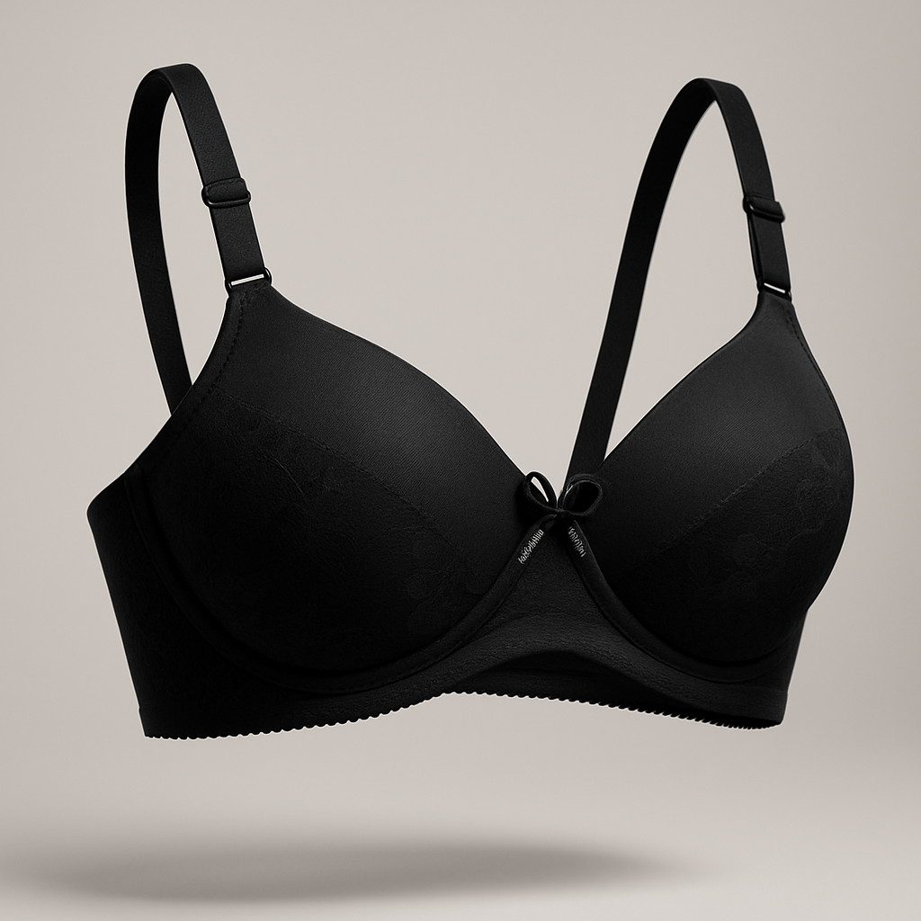 Pack of 5-Elegant Lace Underwire Bra with Satin Bow Accent
